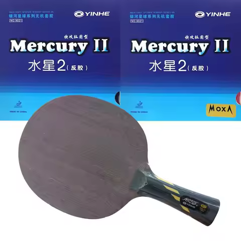 Pro Combo Racket Yinhe MC-2 MC2 Table Tennis Blade with 2x Mercury II MERCURY 2 Ping Pong Rubber