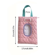 Tempat Tisu Basah Kering 2 In 1 Tissue Holder Aesthetic Pastel Color Kantong Wadah Tissue Holder Tem