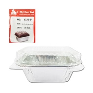 4330-P ALUMINIUM FOIL TRAY WITH LID @ S SIZE [RECTANGLE] - 10PCS (Code:4330-P)
