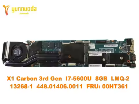 Original for Lenovo Thinkpad X1 Carbon 3rd Gen Laptop motherboard I7-5600U 8GB LMQ-2 13268-1 448.014