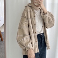 KEMEJA Hpy Flannel/Flannel Shirt/Flannel Shirt/Korean Style Shirt/Women's Flannel/ Unisex Flannel Sh