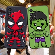 Cartoon Deadpool Hulk Soft Black Silicon TPU Cell Phone Case For  Samsung Galaxy A23 A20 A14 A13 A12 A11 A10 A9 A8 A7 A6 A5 A05 A04 A03 F12 M12 S E Star Plus 5G