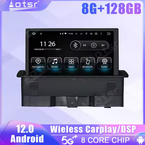 128G For Audi A1 2011 2012 2013 2014 2015 Car Radio Carplay Multimedia Vedio Player GPS Auto Navi St