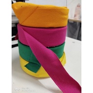 17Magenta - (1meter)Bias Tape / Binding Tape / Piping Tape Cotton TC untuk kemesan leher, hujung tan