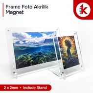 2-Layer Magnetic Acrylic Photo Frame | Double Layer Magnetic Acrylic Photo Frame | Frame Frame | Dis