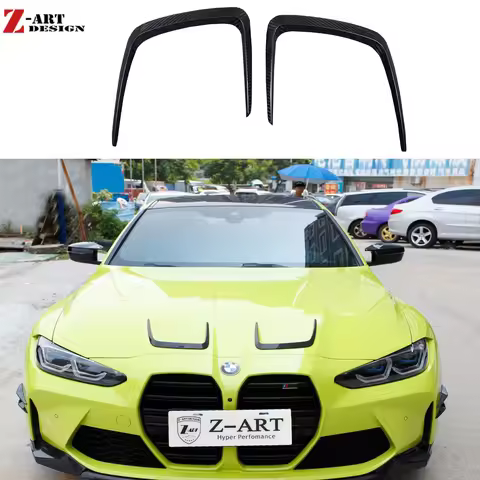 Z-ART 2021+ Engine Cover Trim For BMW M3 M4 Carbon Fiber Engine Hood Flap For BMW G80 G82 G83 Front 