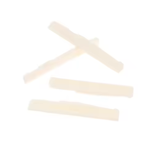 1 Pc Real Bone Guitar Bridge Saddle Unbleached for Folk Acoustic Guitar Primary Color Size L72mm/74m