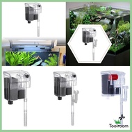 [Toolroom] Slim Aquarium Filter Quiet Waterfall Circulation HOB Filter for Freshwater Fish Tank Filt
