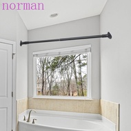 NORMAN Telescopic Clothing Rod, Stainless Steel No Drill Shower Curtain Poles, Multifunction Punch-free Extendable Adjustable Clothes Hanging Rod Home
