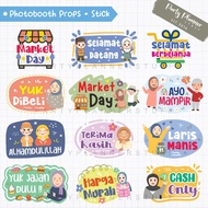 Market Props IndonesianDAYs photo stick acc/s for market events DAYs market decoration/s schoolDAYs 