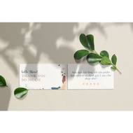 Thank you card/2-sided Thank you card - T4
