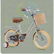 東西物聚 - 包安裝送貨-[12寸]-豪華款-極致灰-彩胎+編織車筐-兒童單車 小童自行車 腳踏車 聖誕生日禮物