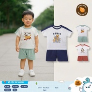 Mompa baby boy and girlshort sleeve set 6 months - 3 years old Modal fabric 0033