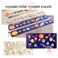 Zoetoys Wooden Solar System Puzzle | Solar System Planet Matching Wood