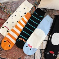 Taiwan Shipment⭐Funny Funny Socks Striped Socks Mid-Tube Socks Stockings Cartoon Socks Couple Socks 
