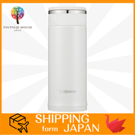 ZOJIRUSHI Water Bottle Stainless Steel Mug Bottle Direct Drinking Lightweight Cold Insulation Thermal 360ml White SM-JF36-WA/Thermal/Cold/