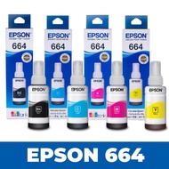 (พร้อมกล่อง)EPSON 664 หมึกแท้ 100%/ราคาถูก (L100/ 110/ 120/ 200/ 210/220/ 300/310/ 350/ 355/ 360/ 36