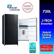 《Save 4.0》Sharp 720L J-Tech Inverter Pelican Refrigerator with Hybrid Cooling System SJP801MFMK