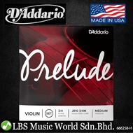 DAddario J810 Prelude Violin String Set 4/4 Scale Medium Tension Daddario D addario Violin Strings