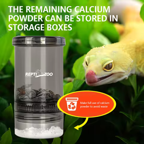 Climbing Pet Calcium Powder Mixing Box Cricket Convenient Feeding Box Suitable for Eyelash Gecko Bri
