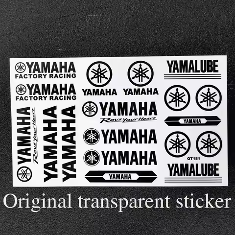 Black Motorcycle Stickers Bike Helmet Car Styling Vinyl Decals for NMAX XMAX TMAX AEROX Mt03 Mt07 Mt