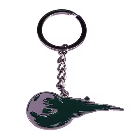Final Fantasy 7 Meteor keychain Please enjoy a "stained-glass" marbled effect of the remake logo!