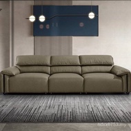 Italian Inline Living Row Sofa Cowhide Ear Sofa baxter Influencer Elephant Sofa Minimalist Sofa Smal