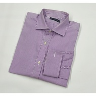 ITALY RALPH LAUREN cufflink purple striped Shirt