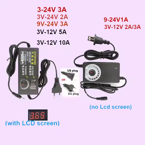 220V To 12V 24V 12 24 V AC DC Adjustable Power Supply 3V 5V 6V 9V 12V 15V 18V 24V 1A 2A 5A 10A AC/DC