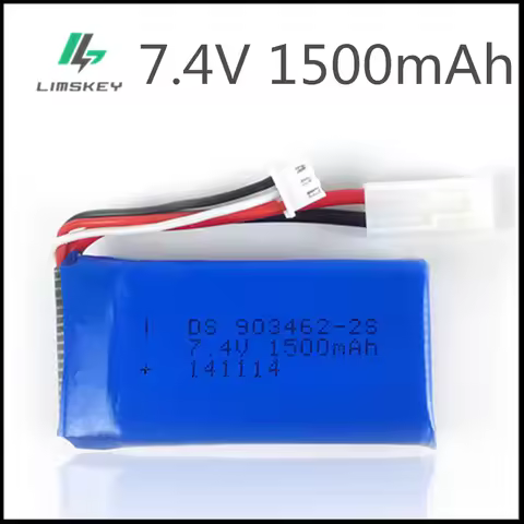 7.4V 1500mAh Lipo battery For FT009 Remote Control Boat Speedboat FX067C 2S battery 7.4 V 903462