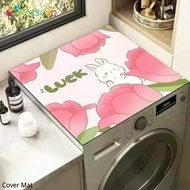 Cartoon Washing Machine Cover Mat Diatom Mud Absorbent Sunscreen Pad Small Fresh Bedside Table Dustp