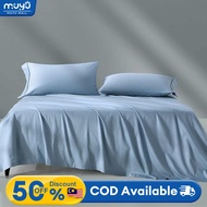 𝐌𝐔𝐘𝐔 1800Tc Ice Silk Bedsheet Satin Bedsheet 4in1 Super King Bedsheet With Comforter Set 冰丝床单