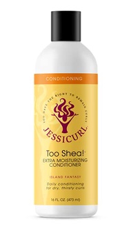 Jessicurl, Too Shea! Extra Moisturizing Conditioner for Curly Hair, Island Fantasy, 16 Fl oz. Leave 