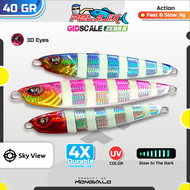 Metal Jig 40 Gram Micro Jig 40 Gram Mongkalo Pelajix GID ZEBRA Sisik Mikro Jig 40 Gram Umpan Micro