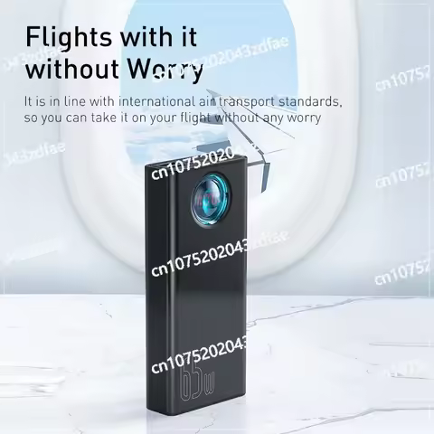 65W Power Bank 30000mAh PD Quick Charge FCP SCP Powerbank Portable External Charger For Smartphone L
