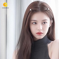 CREAMCANVAS​ 2/4/6pcs/set Silver Round Hairclasp, Y2K Metal Clips Hair Braid Tubes, Hair Accessories