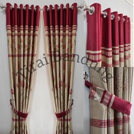Curtains 130cm Wide X 250cm and 270cm High, Curtains, Premium Blackout Curtains Langsir Blackout