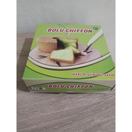 Chiffon sponge cake box size 18x18x6.5 contains 50 pcs