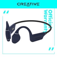 CREATIVE - Outlier Free Pro+ 支援藍牙® 5.3 和 IPX8 防水的可調節感測器 無線防水骨傳導耳機 - 午夜藍和啞光黑