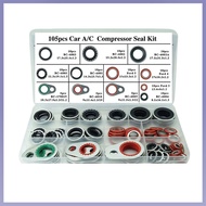 【New Product】105pcs air conditioning system compressor gasket Compressor Port Seal Gasket Kit