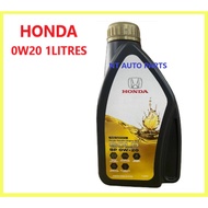 100% HONDA GENUINE ENGINE OIL 0/20 0W20 0-20 1LITRE 1L 1LITER PRICE OFFER MINYAK HITAM HONDA 0W20 1L