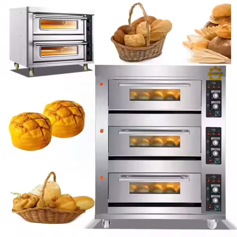Baking Full-Automatic Multi-Functional Commercial Potato Pizza Oven Toaster Roasting