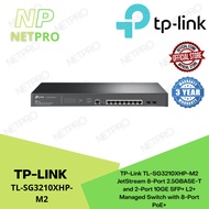 TP-Link TL-SG3210XHP-M2 JetStream 8-Port 2.5GBASE-T and 2-Port 10GE SFP+ L2+ Managed Switch with 8-Port PoE+
