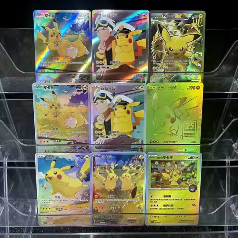PTCG Collection Card Anime S8A-G 25Th Anniversary 001/015 Cartoon Japanese Refractive Color Flash Ca
