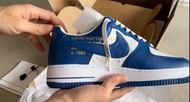 Brand New 全新 Louis Vuitton x Nike Air Force 1 White Blue Leather US8.5