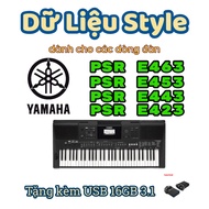 Dữ liệu style dành cho tất cả dòng đàn Yamaha PSR E như E403 E443 E453 E463 và tất cả các dòng E kh