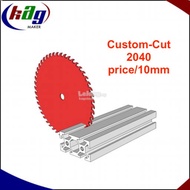 Custom-Length Cuts Aluminium Profile T-Slot 20x40 / 10mm