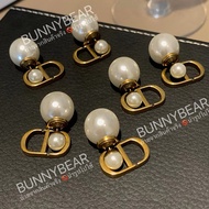 (D19)D! Earrings0 r Smoked Gold Color Hiend Work 1-Point Name Stamp