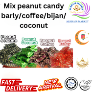 Candy Kacang Tumbuk PEANUT CANDY Barley Peanut  (PEANUT BARLEY / PEANUT COFFEE / PEANUT SESAME) - KU