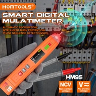 HOMTOOLS HM95 Pen Type Smart Multimeter 600V AC/DC 4000 Counts NCV Phase Sequence Detection Automati